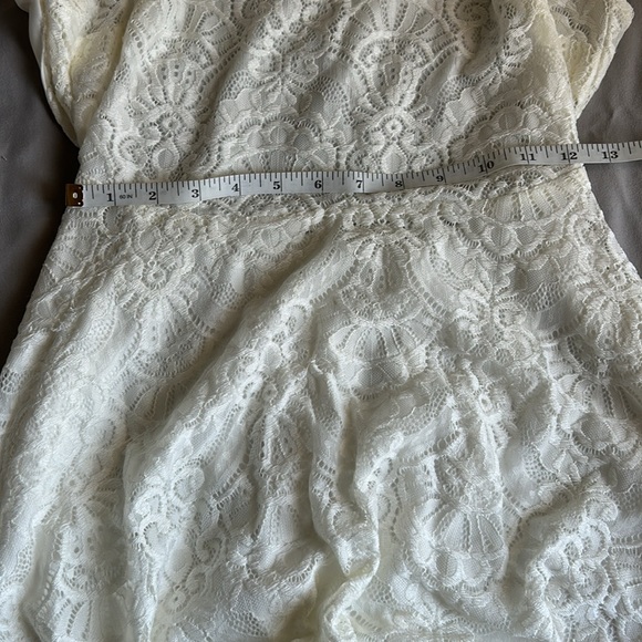 Lulus - White Lace Backless Dress - Picture 11 of 13